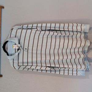 Burton Dry Ride Men's Polo Striped shirt, Size Medium